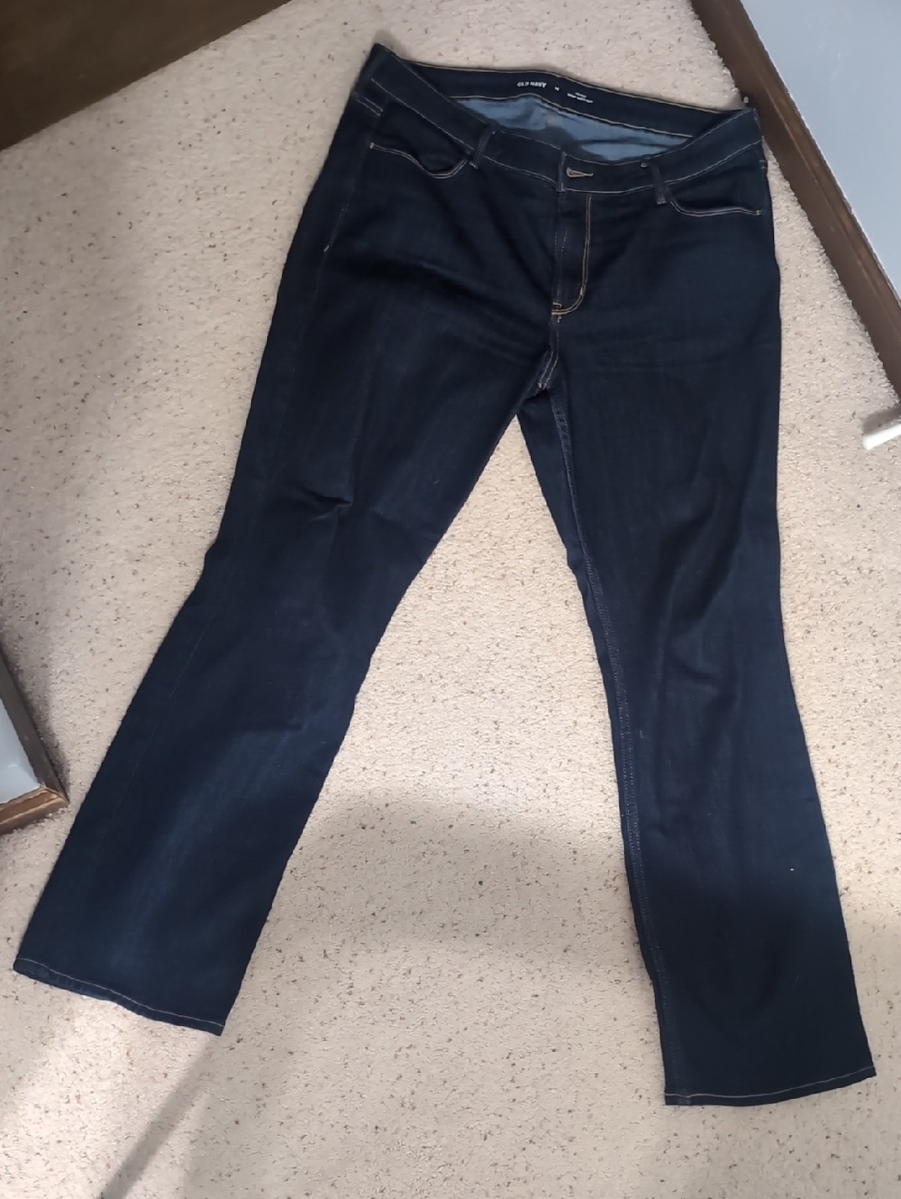 Old Navy Women’s Dark Blue Boot-Cut Jeans